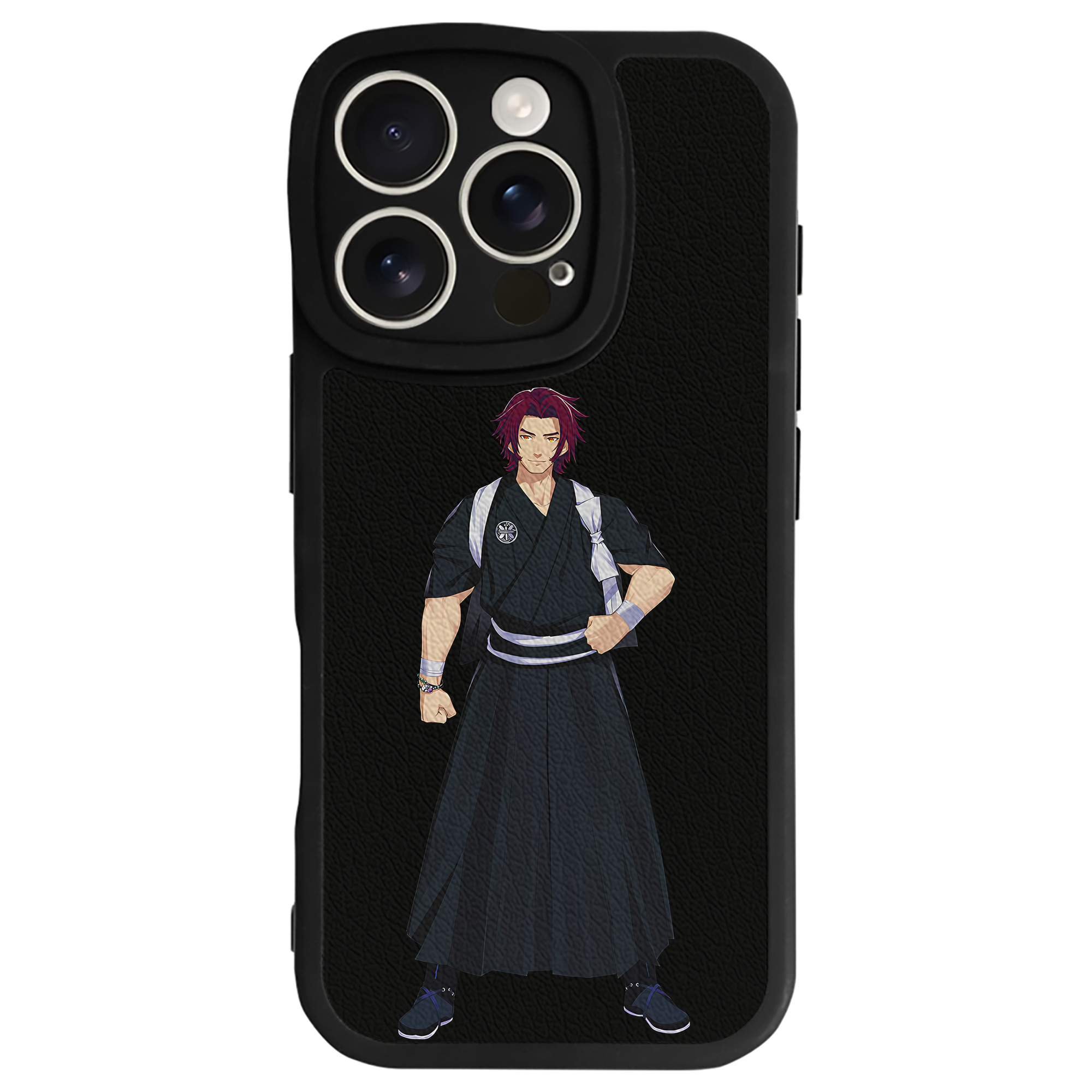 （画像用） 刀剣乱舞 Touken Ranbu 【iPhone 16シリーズ対応】シリコンスマホケース（レザー調） 材質：シリコン